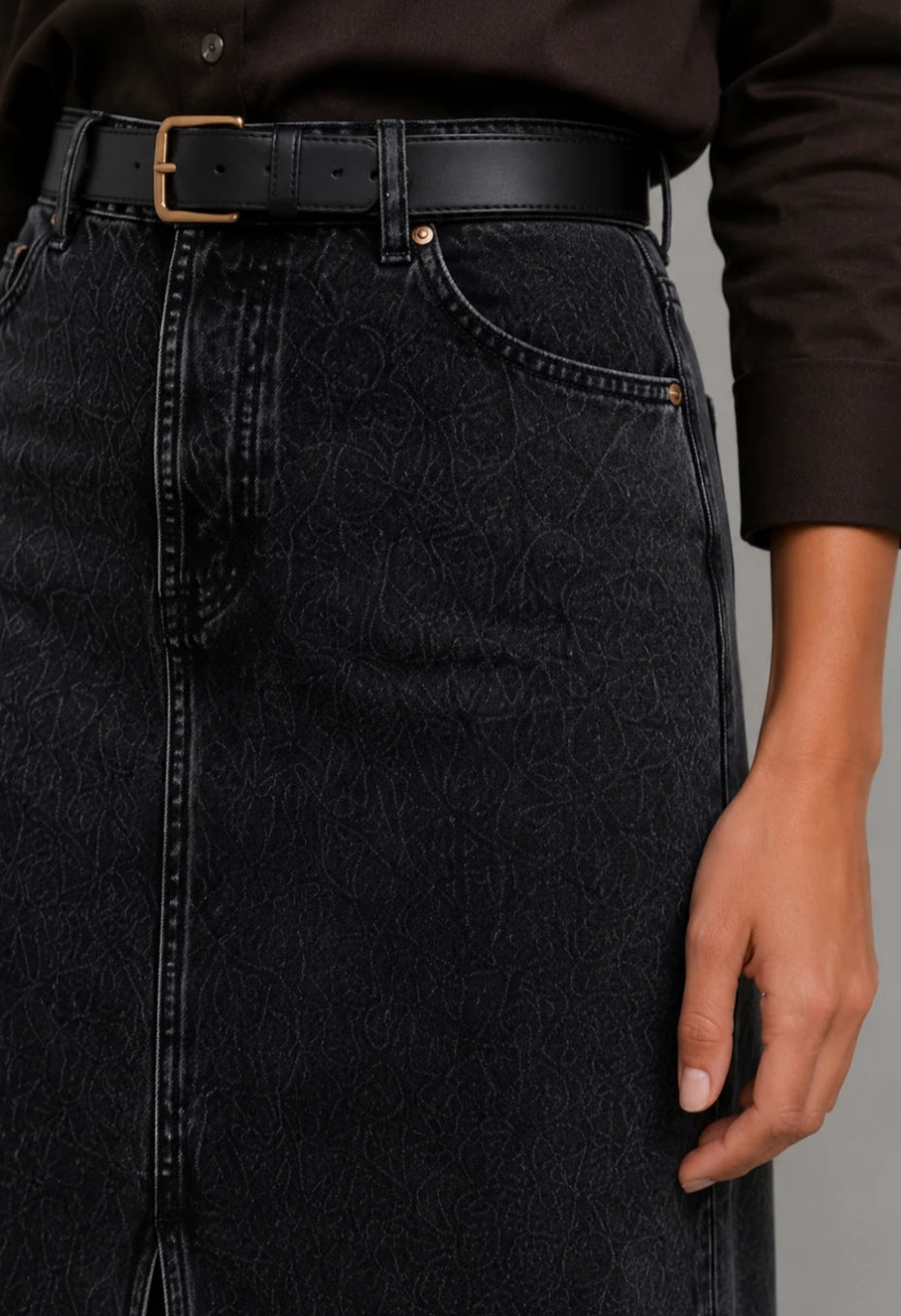 Gonna jeans denim