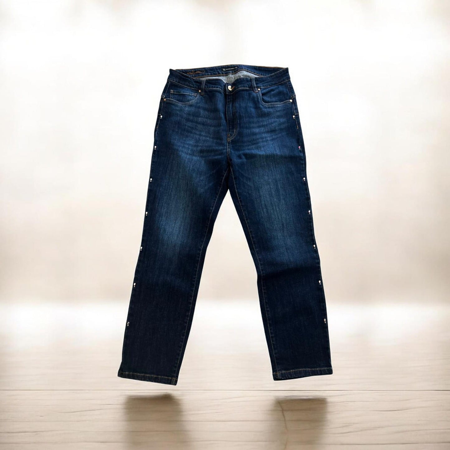 Jeans Cristina Barros con strass a goccia