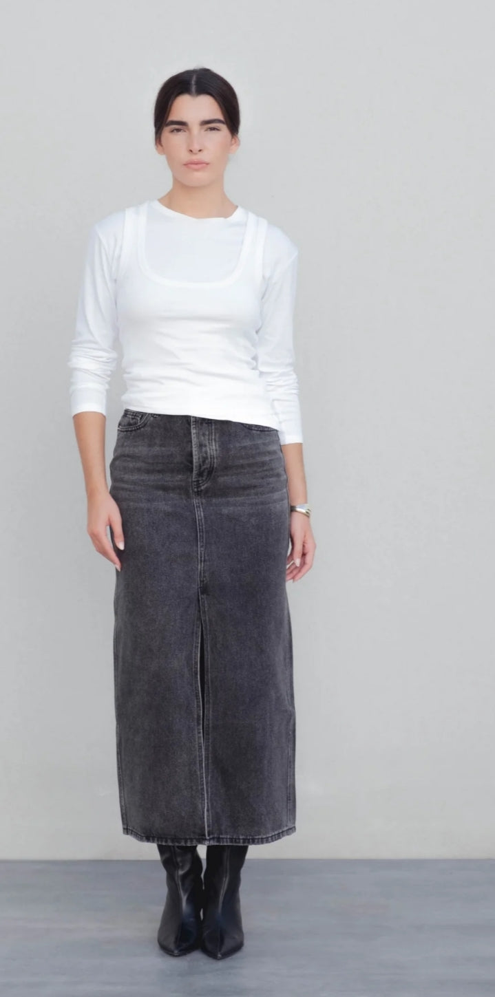 Gonna jeans denim