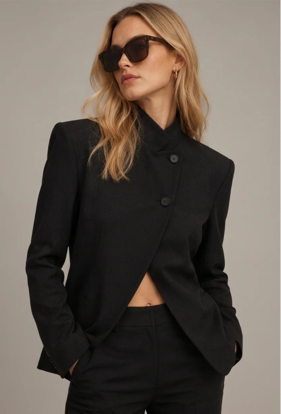 Blazer collo alto