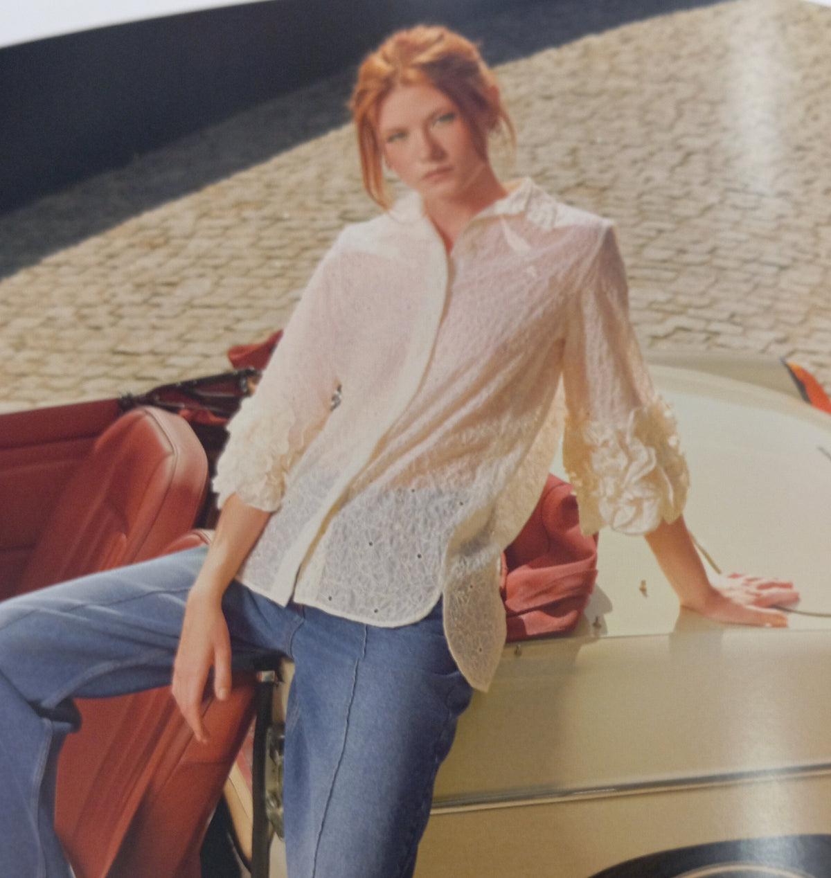 Camicia Cris Barros in cotone, Tencel e polyamide