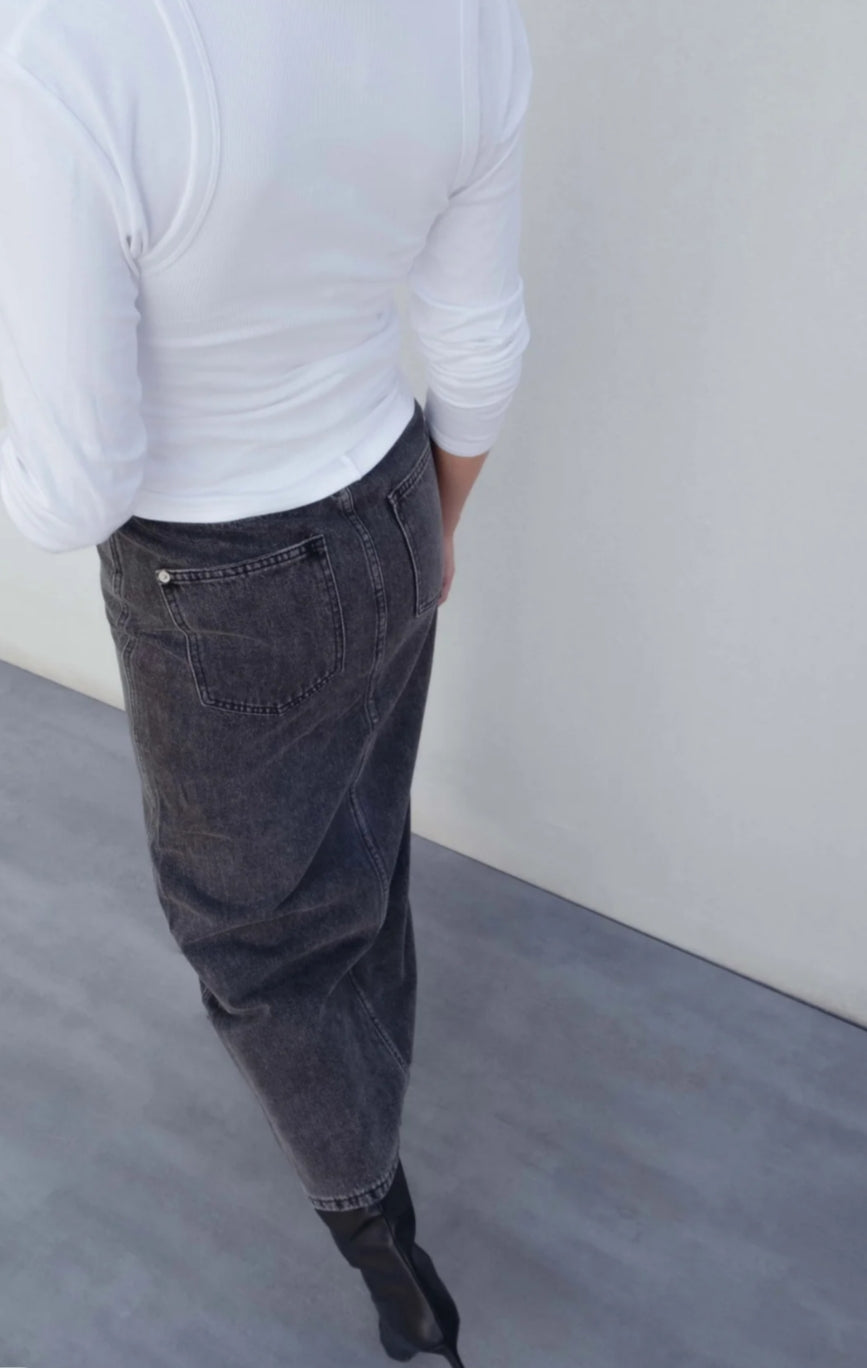 Gonna jeans denim